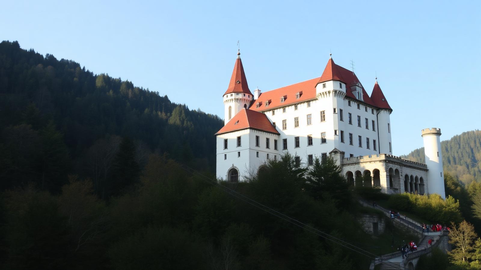 Castillo medieval en Rumanía asociado a la leyenda de Drácula